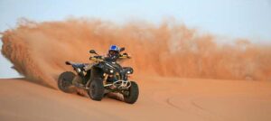 quad bike in the desert