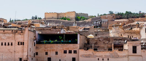 Buildings in the medina of Fez