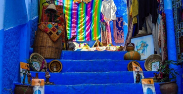 Blue stairs in Chefchaouen