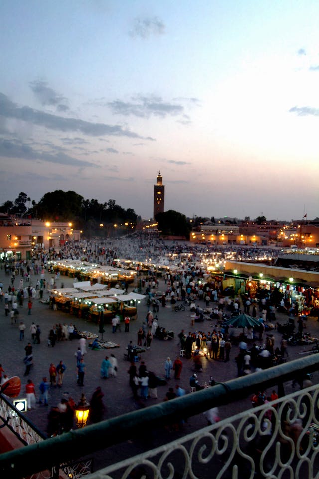 Jemaa El Fnaa Square at Sunset Marrakech