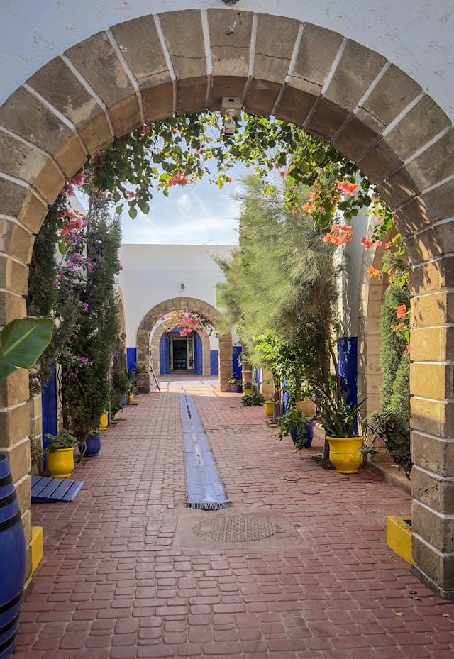 Scenic Archway in Essaouira Medina