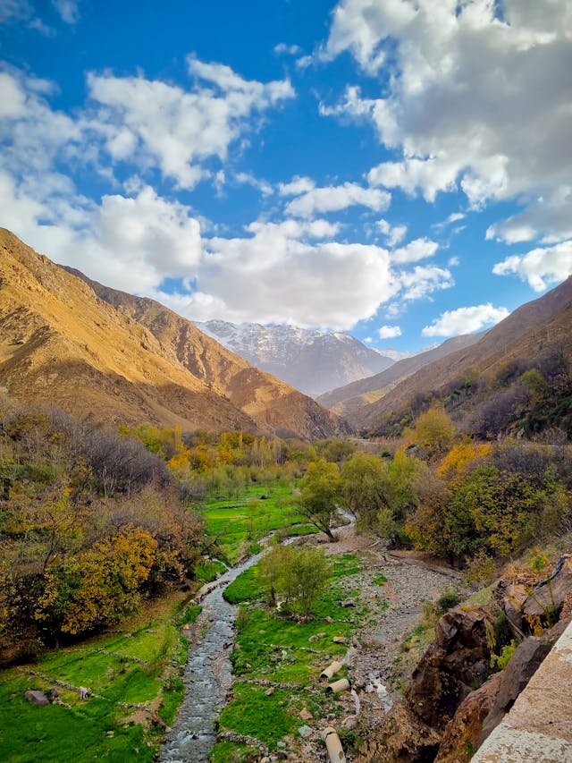 Stunning Valley Landscape in Imlil, Morocco