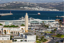 Tangier port and mosque