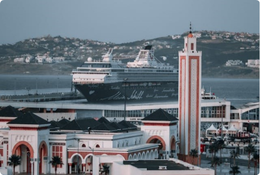 Tangier port and mosque 2