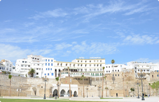 Tangier white buildings