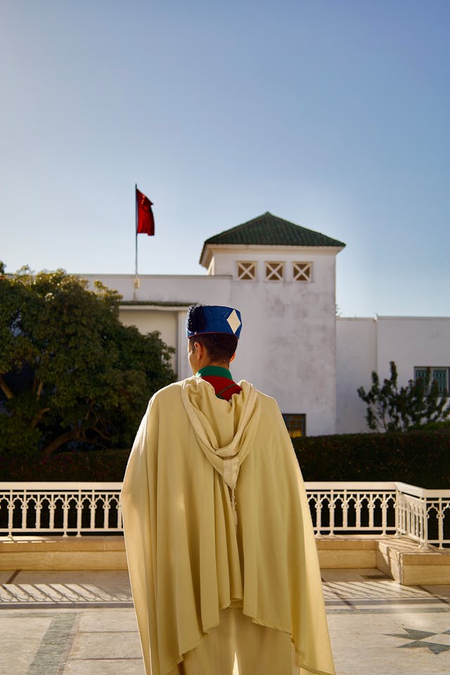 Traditional Moroccan Guard at Rabat Palace